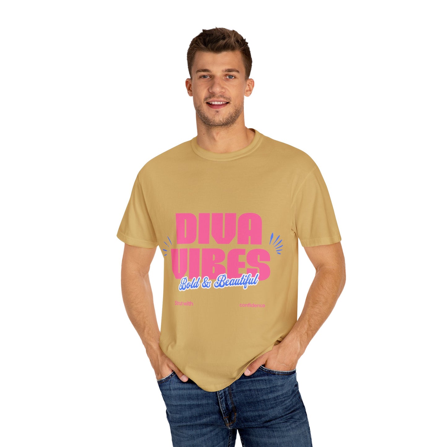 Bold Diva Vibes Unisex T-Shirt - Perfect for Confidence, Self-Expression, Casual Outfits, Summer Parties, Gift Ideas, Vibrant Style