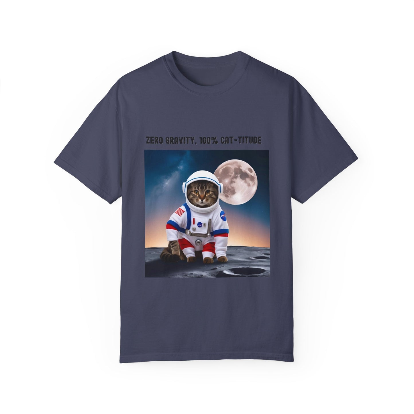 Astronaut Cat T-shirt, Fun Gift for Cat Lovers, Unisex Tee for Space Enthusiasts, Cute Pet Shirt for Birthdays