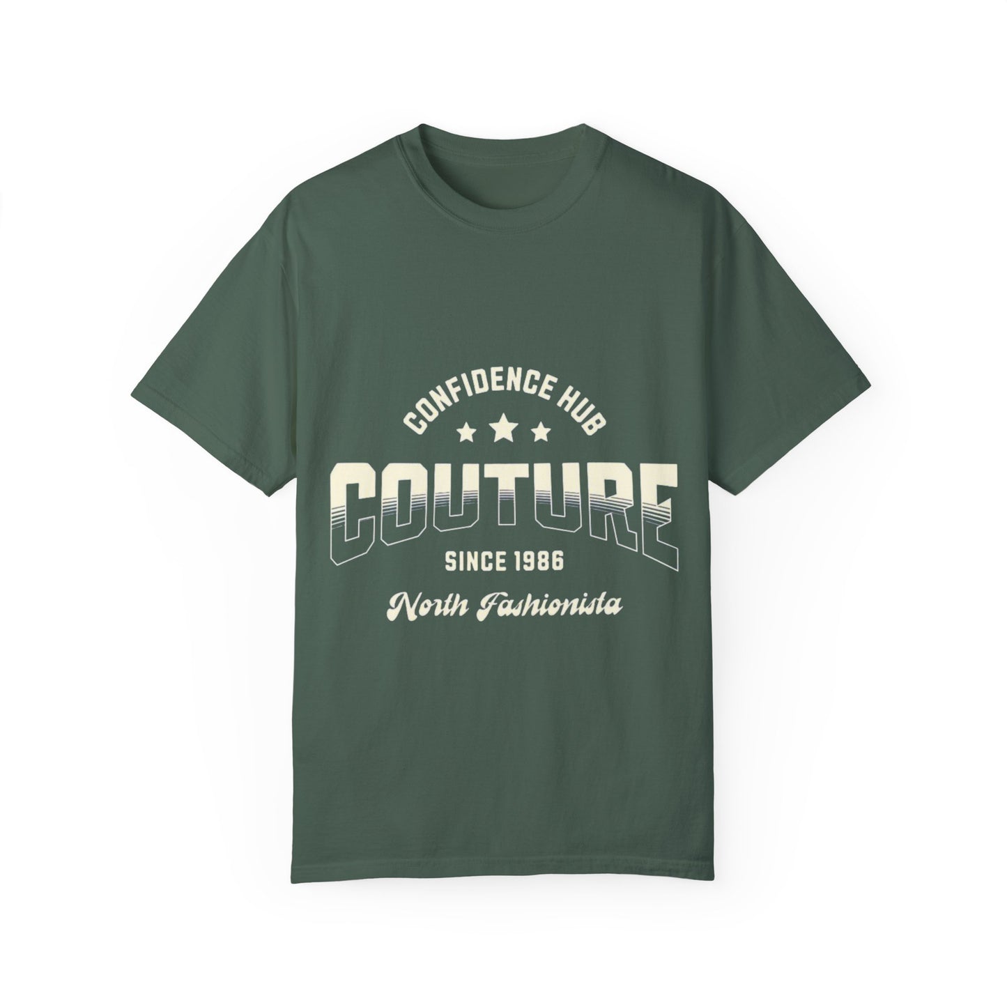 Vintage Couture Unisex Garment-Dyed T-shirt - Comfort Wear, Trendy Fashion Tee, Casual Outfit, Gift for Fashion Lovers, Stylish Wardrobe