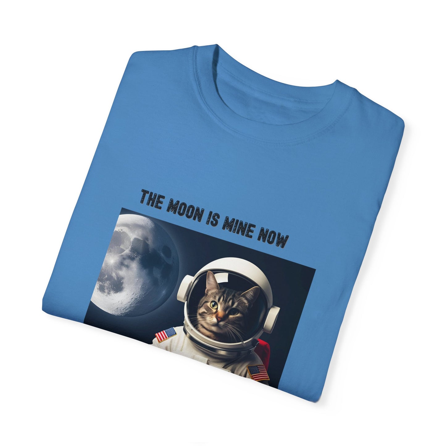 Astronaut Cat T-shirt - The Moon is Mine Now, Funny Cat Tee, Unisex Space Shirt, Gifts for Cat Lovers, Cool Graphic Tee