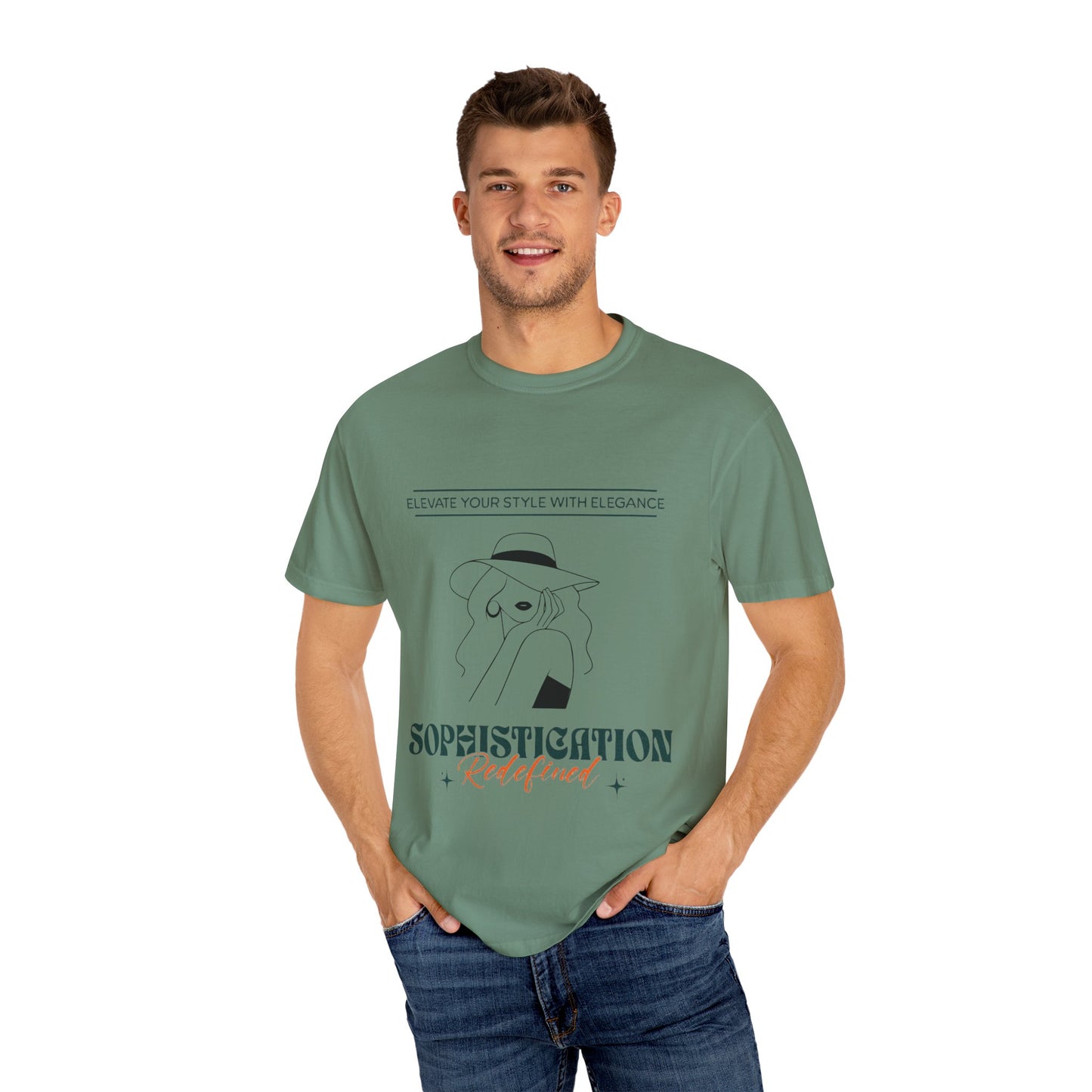 Sophistication Redefined Garment-Dyed T-Shirt, Trendy Unisex Tee, Perfect Gift, Casual Chic Style, Everyday Wear, Fashionable Wardrobe