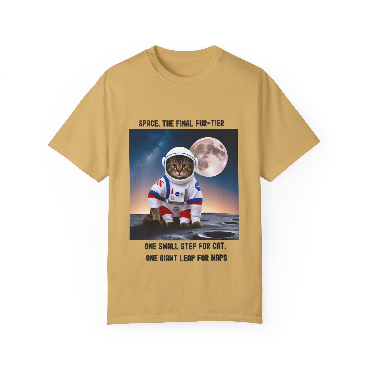 Space Cat T-Shirt, Fun Unisex Tees for Cat Lovers, Gift for Cat Owners, Cute Space-Themed Apparel, Planetary Humor Shirt