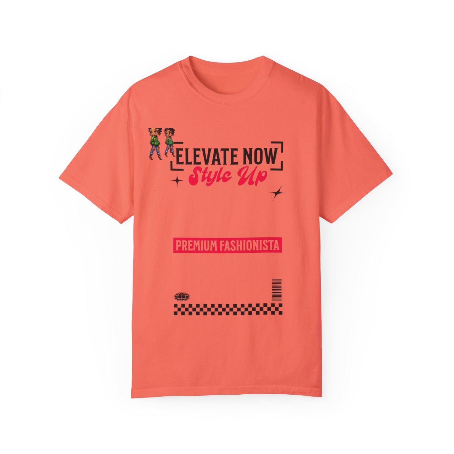 Elevate Now Style Up Unisex Garment-Dyed T-shirt, Fashion Statement Tee, Trendy Casual Wear, Perfect Gift for Fashion Lovers, Summer Style