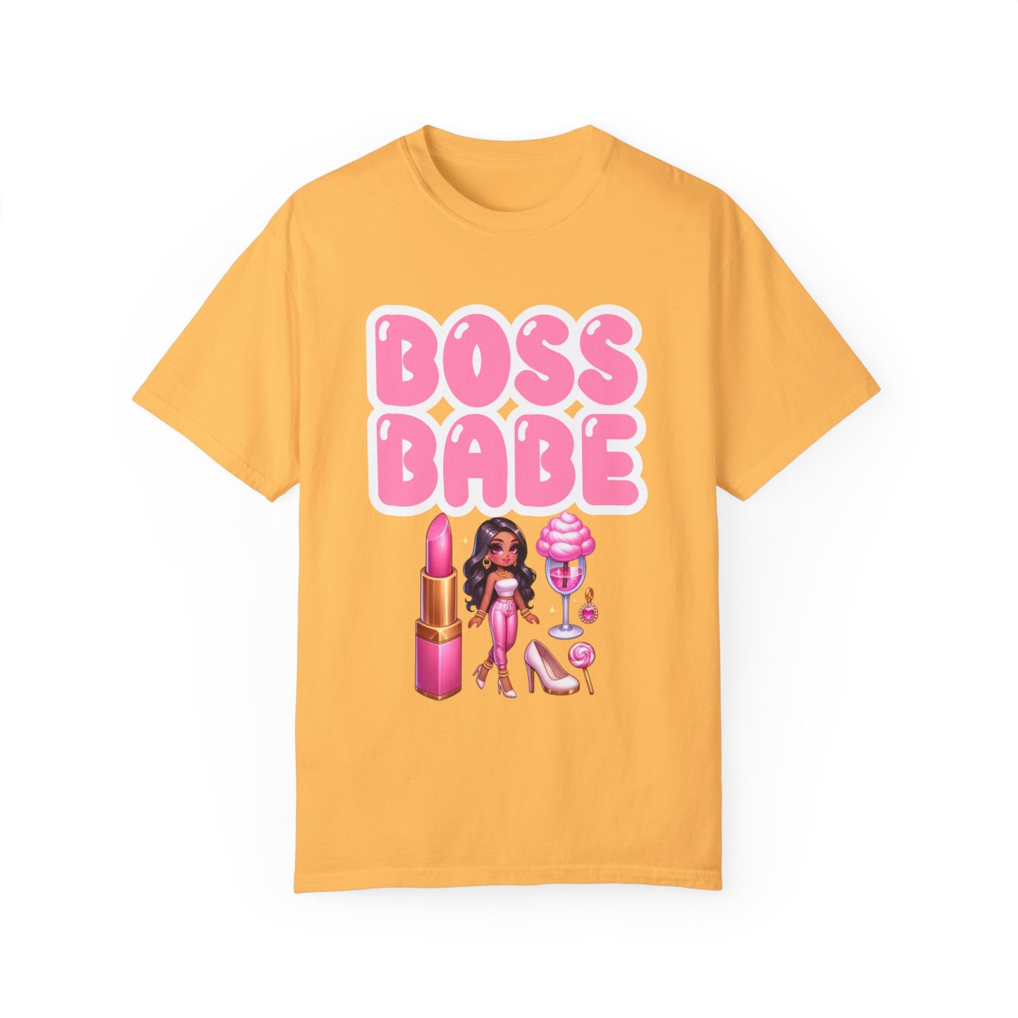 Boss Babe Unisex Garment-Dyed T-shirt, Empowering Tee, Gift for Her, Fashion Statement, Self-Love Shirt, Trendy Apparel