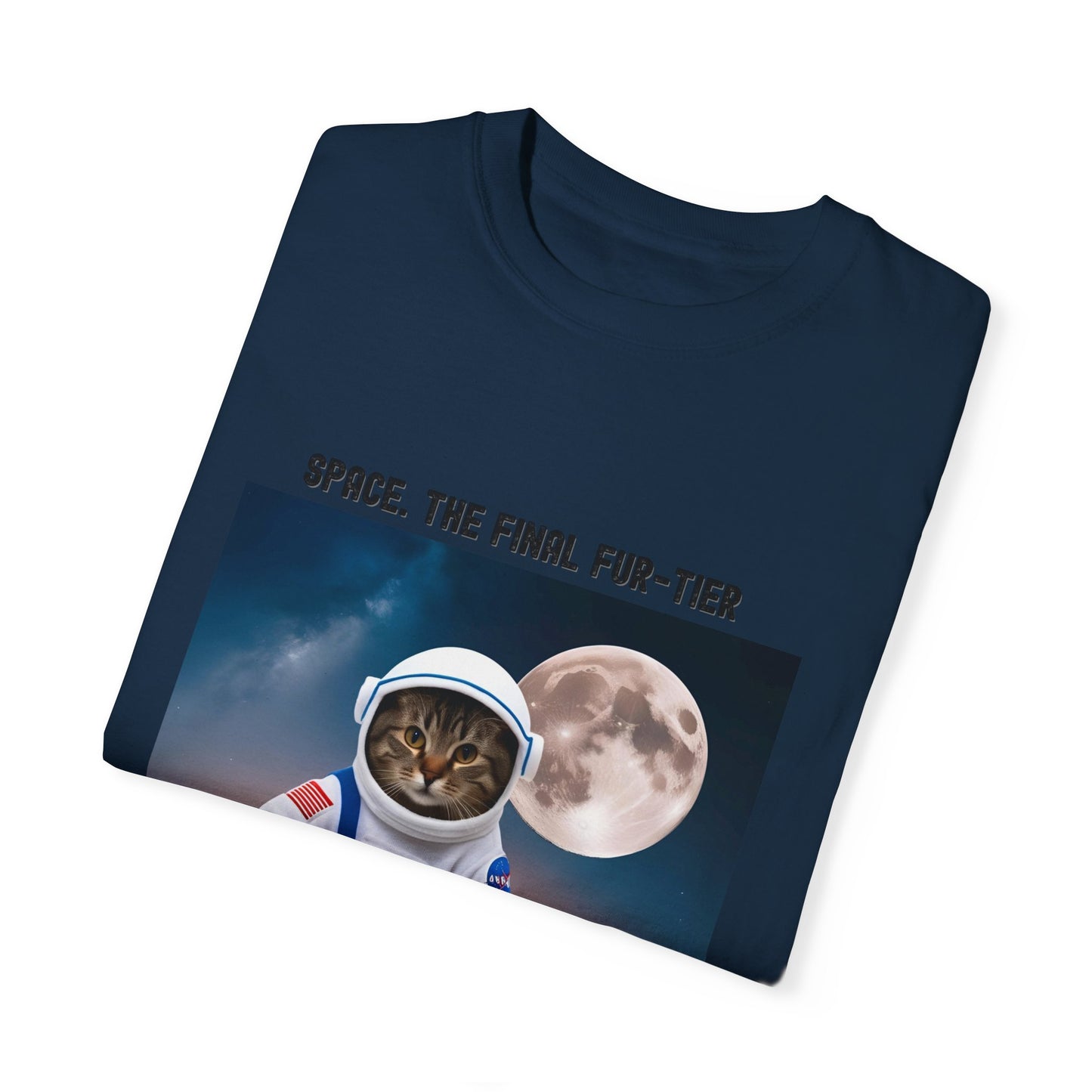 Space Cat T-Shirt, Fun Unisex Tees for Cat Lovers, Gift for Cat Owners, Cute Space-Themed Apparel, Planetary Humor Shirt