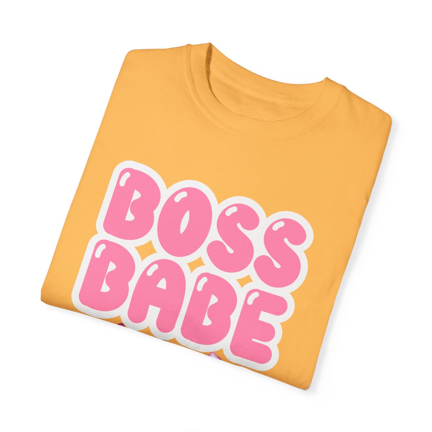 Boss Babe Unisex Garment-Dyed T-shirt, Empowering Tee, Gift for Her, Fashion Statement, Self-Love Shirt, Trendy Apparel