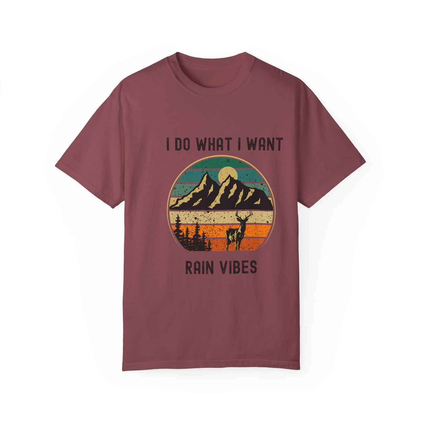 Adventure Ready Unisex T-shirt - "I Do What I Want, Rain Vibes" - Perfect Gift for Nature Lovers, Outdoor Enthusiasts, Summer Festivals,