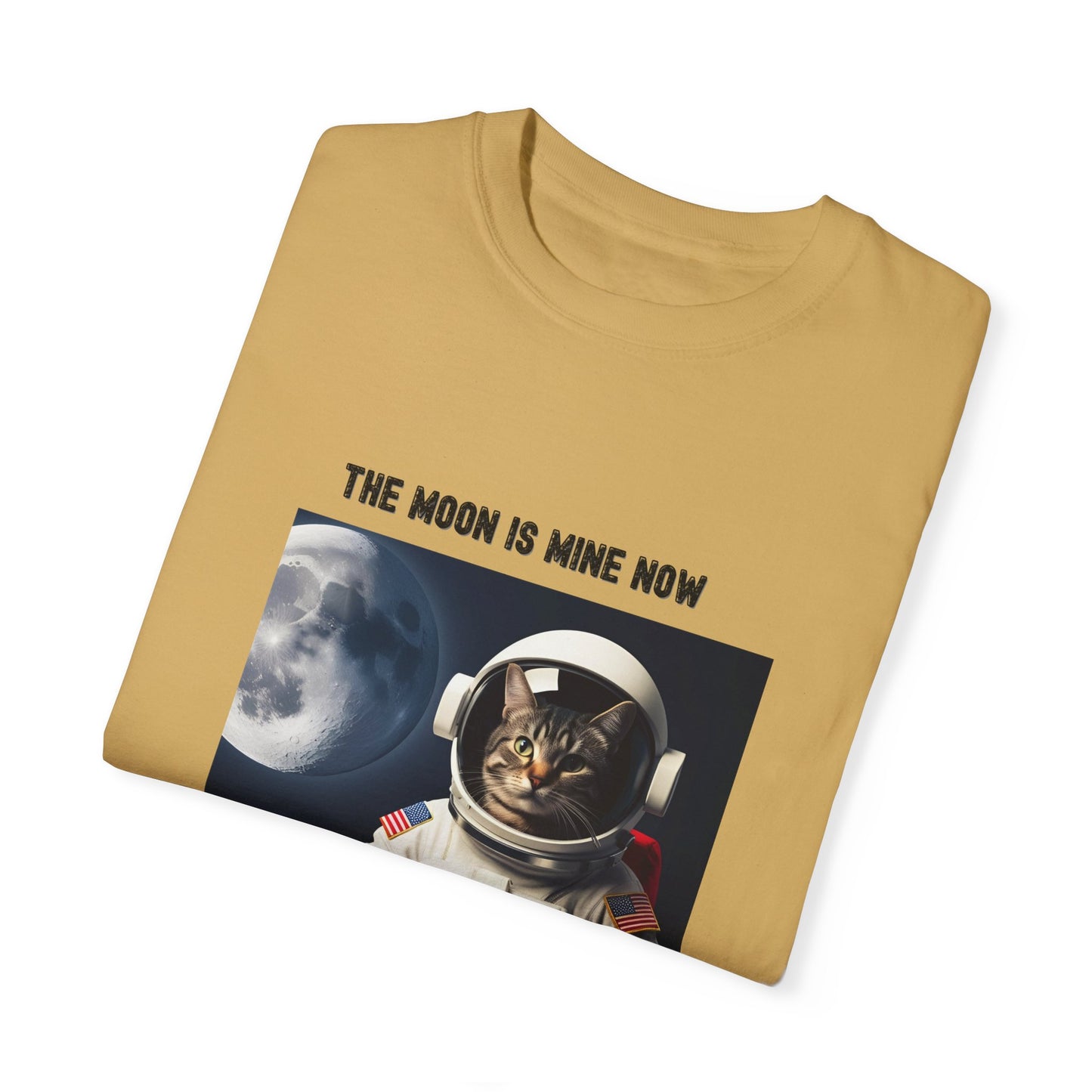 Astronaut Cat T-shirt - The Moon is Mine Now, Funny Cat Tee, Unisex Space Shirt, Gifts for Cat Lovers, Cool Graphic Tee