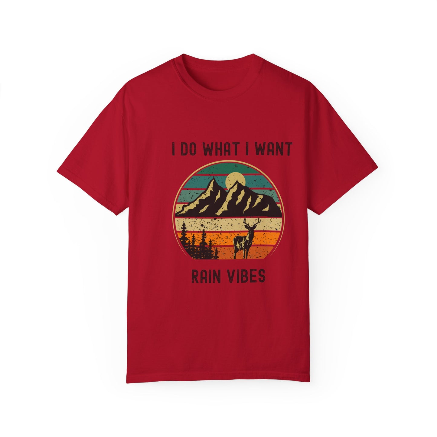 Adventure Ready Unisex T-shirt - "I Do What I Want, Rain Vibes" - Perfect Gift for Nature Lovers, Outdoor Enthusiasts, Summer Festivals,