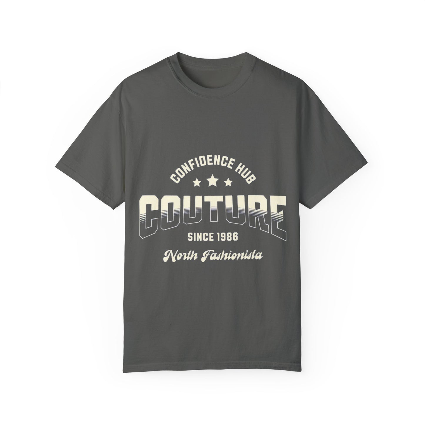 Vintage Couture Unisex Garment-Dyed T-shirt - Comfort Wear, Trendy Fashion Tee, Casual Outfit, Gift for Fashion Lovers, Stylish Wardrobe