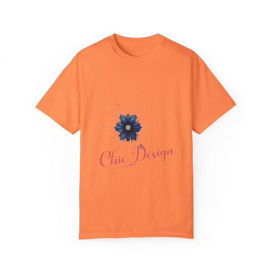 Chic Floral Unisex T-Shirt, Casual Summer Tee, Gift for Her, Trendy Fashion Top, Birthday Gift, Vibrant Orange Shirt