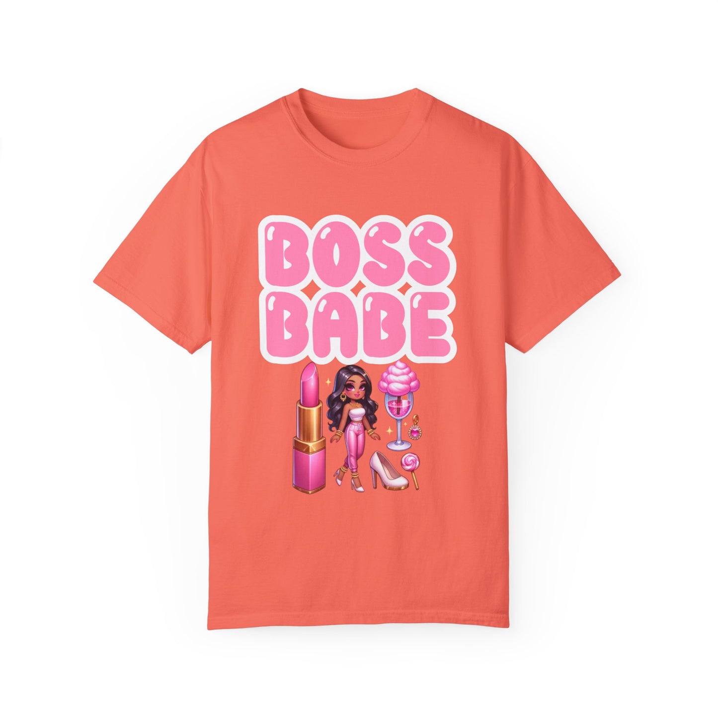 Boss Babe Unisex Garment-Dyed T-shirt, Empowering Tee, Gift for Her, Fashion Statement, Self-Love Shirt, Trendy Apparel