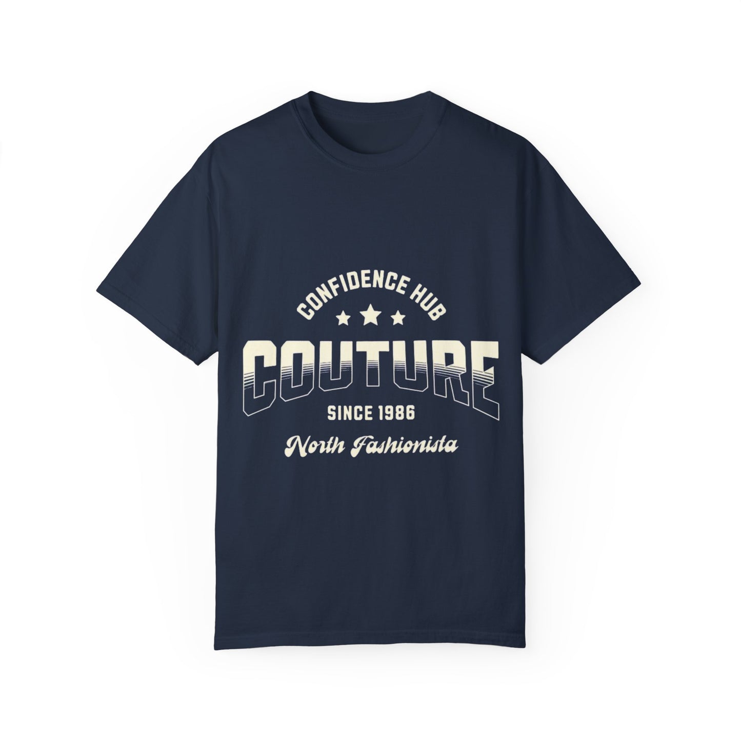 Couture Confidence Hub Unisex T-Shirt, Casual Wear, Everyday Tee, Gift for Fashion Lovers, Vibrant Vintage Style