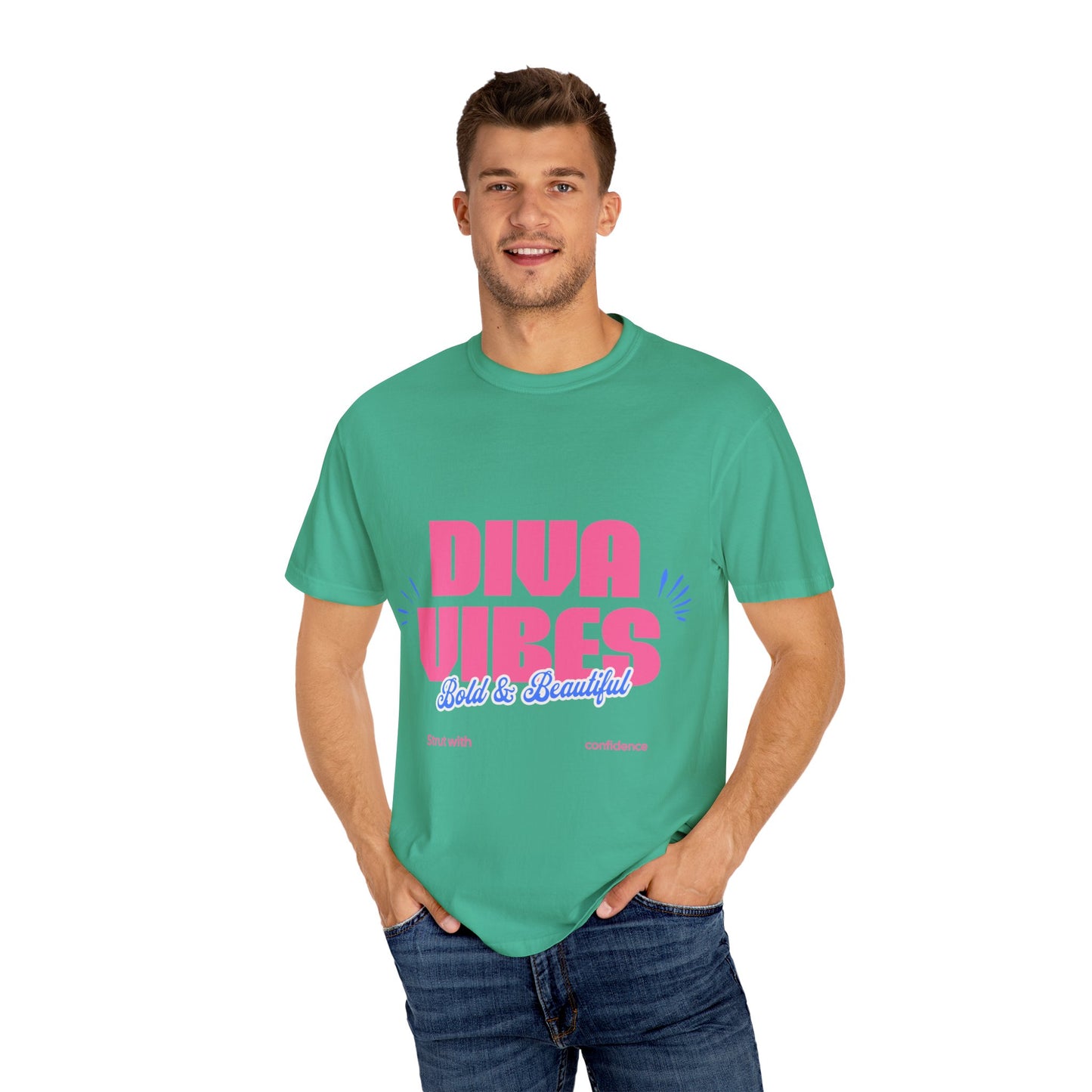 Bold Diva Vibes Unisex T-Shirt - Perfect for Confidence, Self-Expression, Casual Outfits, Summer Parties, Gift Ideas, Vibrant Style