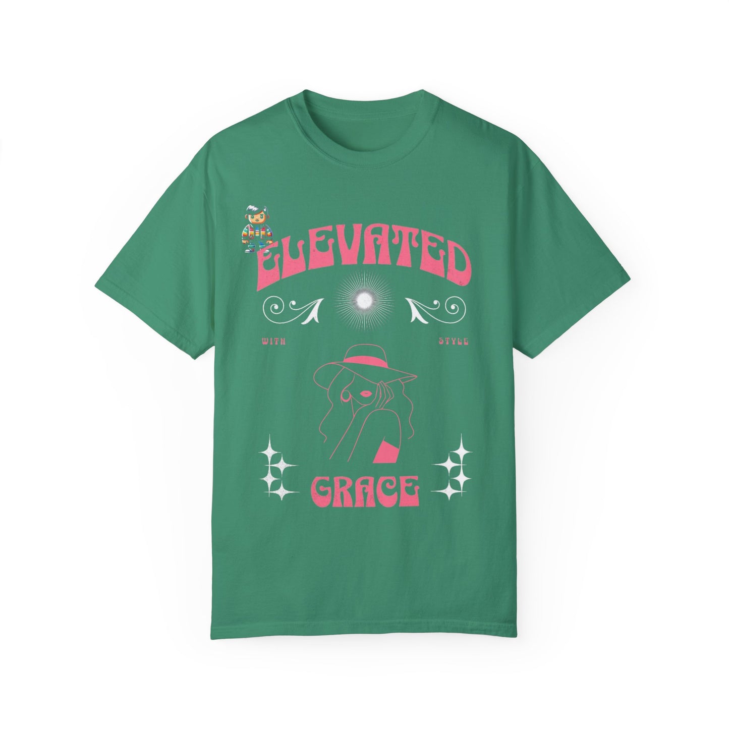 Elevated Grace Unisex Garment-Dyed T-Shirt, Casual Tee, Unique Graphic Tee, Gifts for Her, Summer Essentials, Festival Fashion