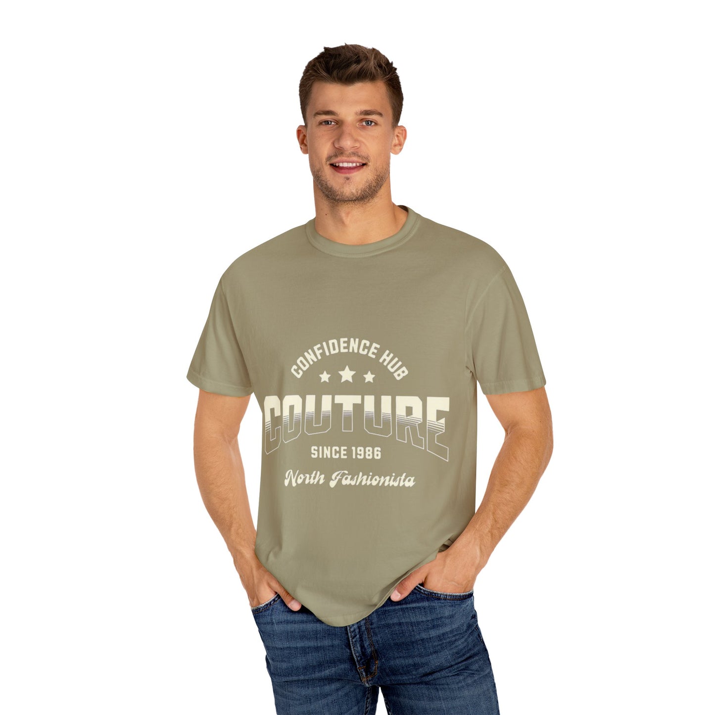 Couture Confidence Hub Unisex T-Shirt, Casual Wear, Everyday Tee, Gift for Fashion Lovers, Vibrant Vintage Style