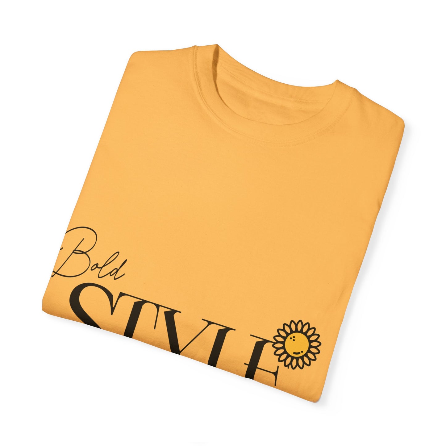 Bold Style Unisex Garment-Dyed T-shirt, Trendy Tee, Fashion Shirt, Cool Top, Unique Clothing, Casual Wear for Men and Women