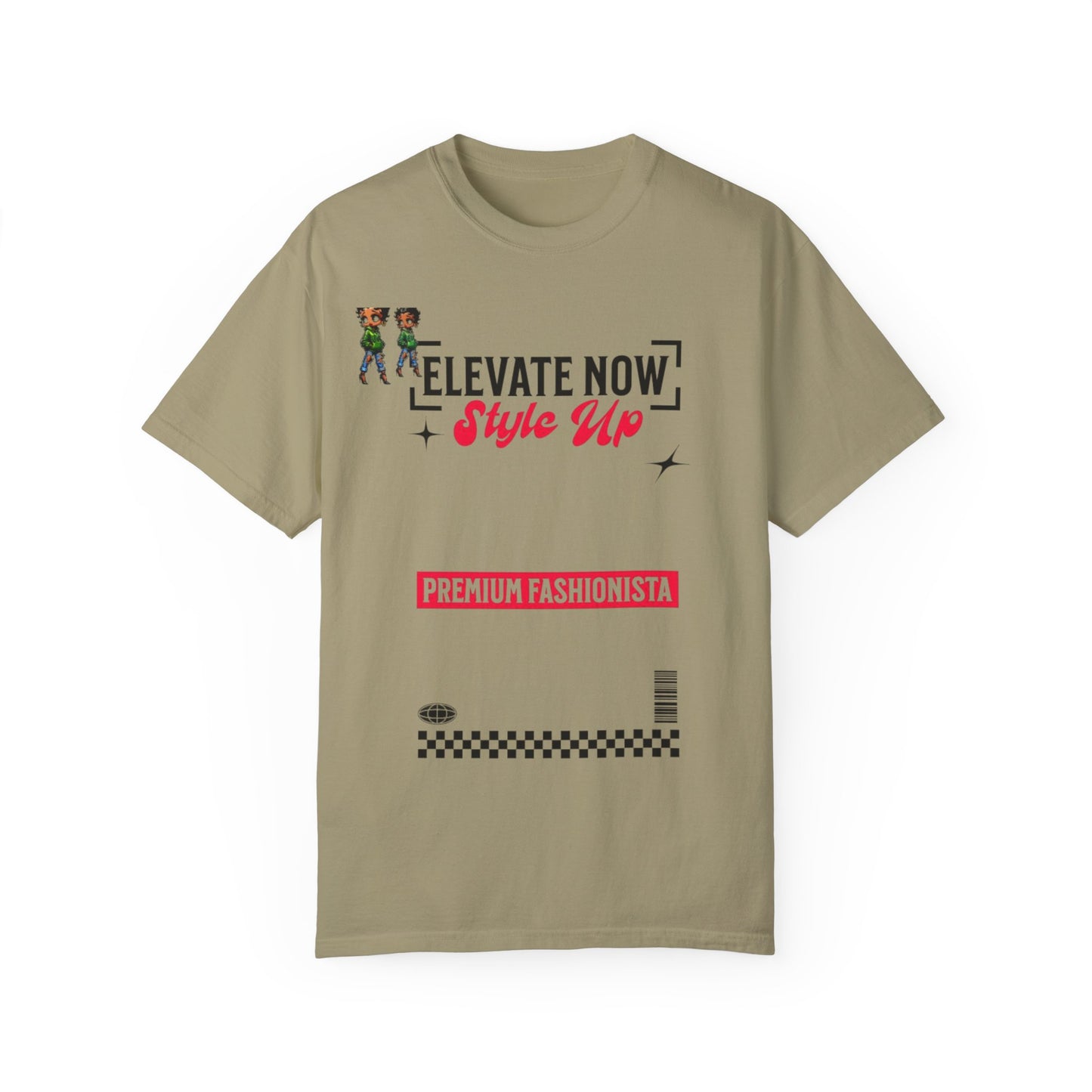 Elevate Now Style Up Unisex Garment-Dyed T-shirt, Casual Wear, Fashion Gift, Trendy Apparel, Unique Graphic Tee